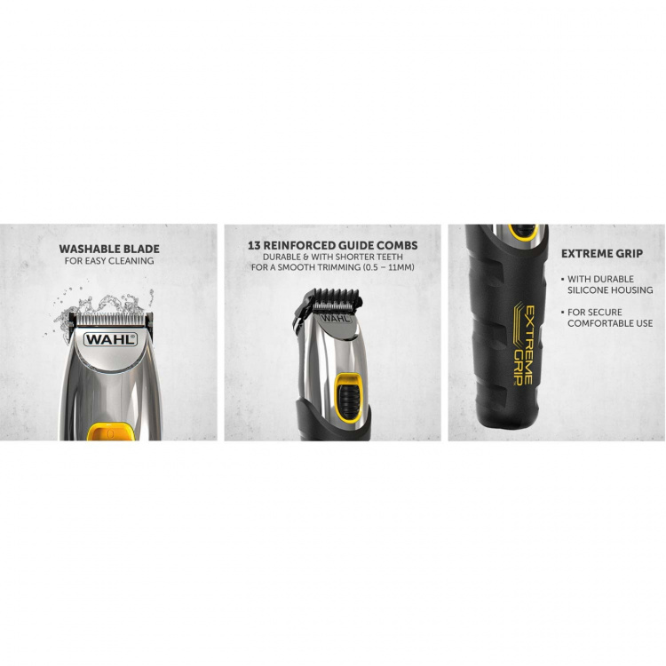 Wahl Skjeggtrimmer Extreme Grip - sklisikkert