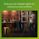 Philips Inyma Veggarmatur (E27-sokkel) IP44 Svart Philips Inyma Veggarmatur (E27-sokkel) IP44 Svart