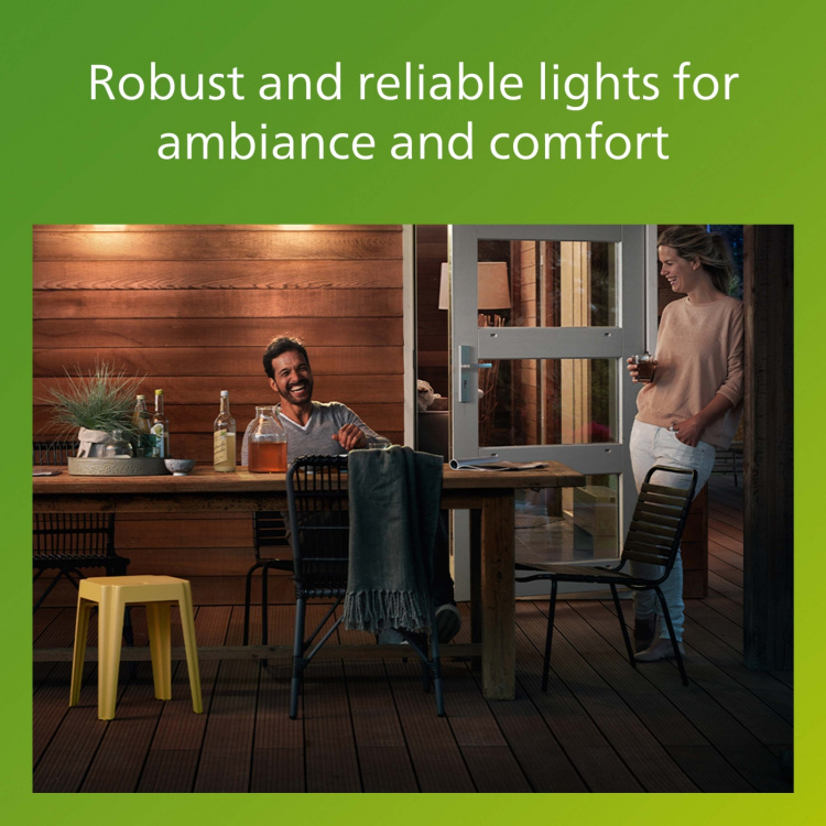 Philips Inyma Veggarmatur (E27-sokkel) IP44 Svart Philips Inyma Veggarmatur (E27-sokkel) IP44 Svart