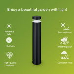 Philips Laven LED-pullerter Rustfritt stål Svart IP44 Warmite 6W 600lm