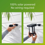 Philips Fyve Vegglampe vinklet solcellelampe med ultraeffektiv LED 200lm svart