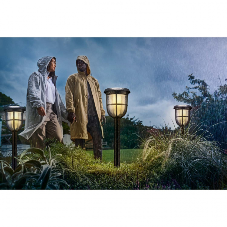 Philips Radii Solcell Ultra Efficient LED-hagebelysning 250lm svart