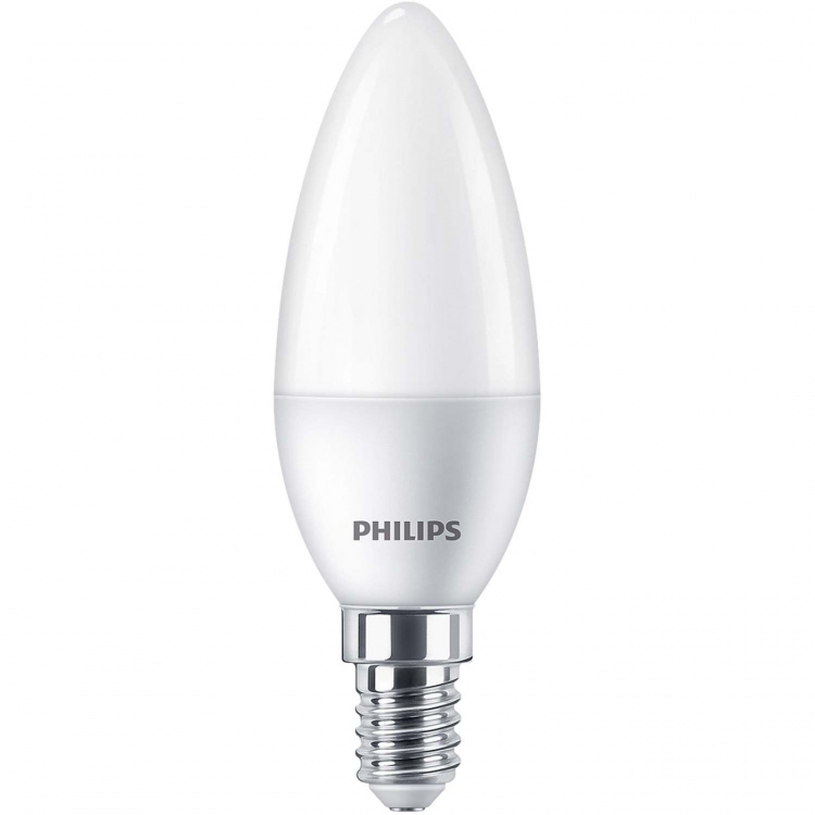 Philips 3-pakning LED E14 Crown 5W (40W) Frost 470lm Philips 3-pakning LED E14 Crown 5W (40W) Frost 470lm