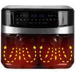 Emerio Dobbel varmluftfryser 5+5 liter 2400Watt Digital