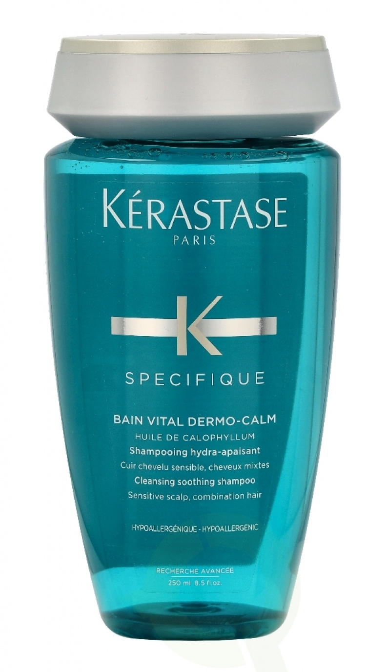 Kerastase Specifique Bain Vital Dermo-Calm Shampoo 250 ml Sensitiv hodebunn, kombinasjonshår, rensende og beroligende sjampo