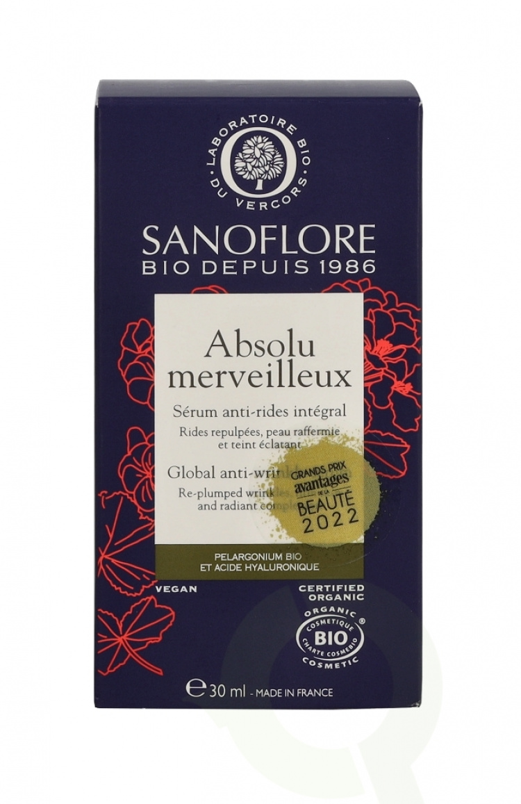 Sanoflore Absolu Merveilleux Global Anti-Wrinkle Serum 30 ml
