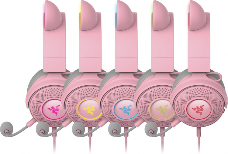 Razer Kraken Kitty V2 Pro Gaming-hodesett, rosa Razer Kraken Kitty V2 Pro Gaming-hodesett, rosa