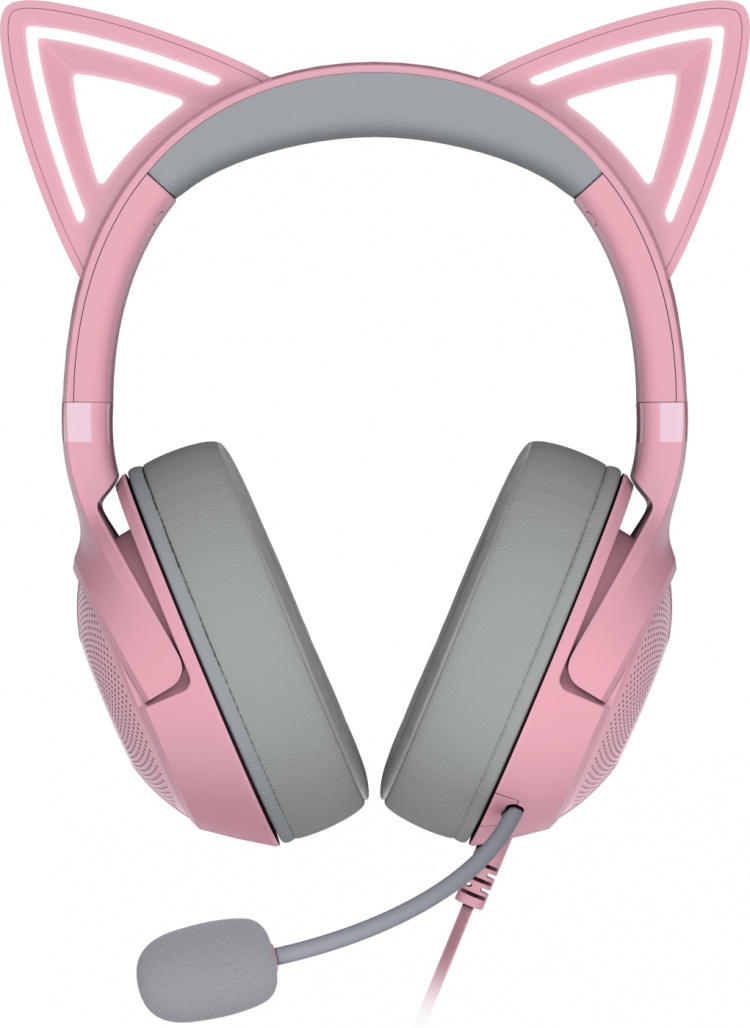 Razer Kraken Kitty V2 Gaming-hodesett, rosa