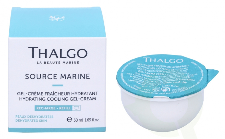 Thalgo Source Marine Hydrating Cooling Gel-Cream - Refill 50 ml Dehydrert hud