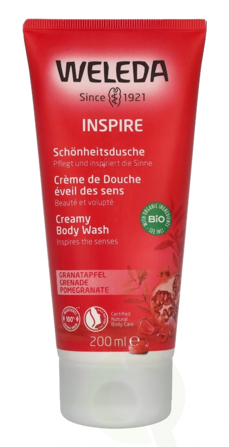 Weleda Inspire Pomegranate Creamy Body Wash 200 ml
