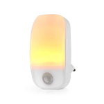 Nedis Plug-In LED Night Light | Bevegelsessensor | Dag/natt sensor | 0.55 W | 11 lm | Varm Hvit Nedis Plug-In LED Night Light | Bevegelsessensor | Dag/natt sensor | 0.55 W | 11 lm | Varm Hvit