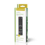 Nedis Universal fjernkontroll | Forprogrammert | 4 Enheter | Amazon Prime / Disney + Button / Google Play Knapp / Netflix Knapp / Youtube Knapp | Infrarød | Sort