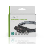 Nedis LED hovedlys | Batteri drevet / USB-Strøm | 3.7 V DC | batterier følger med | Oppladningsbar | Nominell lysfluks: 1000 lm | Lysrekkevidde: 180 m Nedis LED hovedlys | Batteri drevet / USB-Strøm | 3.7 V DC | batterier følger med | Oppladningsbar | Nominell lysfluks: 1000 lm | Lysrekkevidde: 180 m