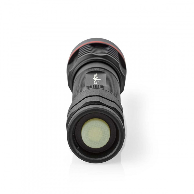 Nedis LED lommelykt | Batteri drevet | 3.7 V DC | 10 W | N/A | batterier følger med | Oppladningsbar | Nominell lysfluks: 1000 lm | Lysrekkevidde: 200 m | Strålevinkel: 10 ° Nedis LED lommelykt | Batteri drevet | 3.7 V DC | 10 W | N/A | batterier følger med | Oppladningsbar | Nominell lysfluks: 1000 lm | Lysrekkevidde: 200 m | Strålevinkel: 10 °