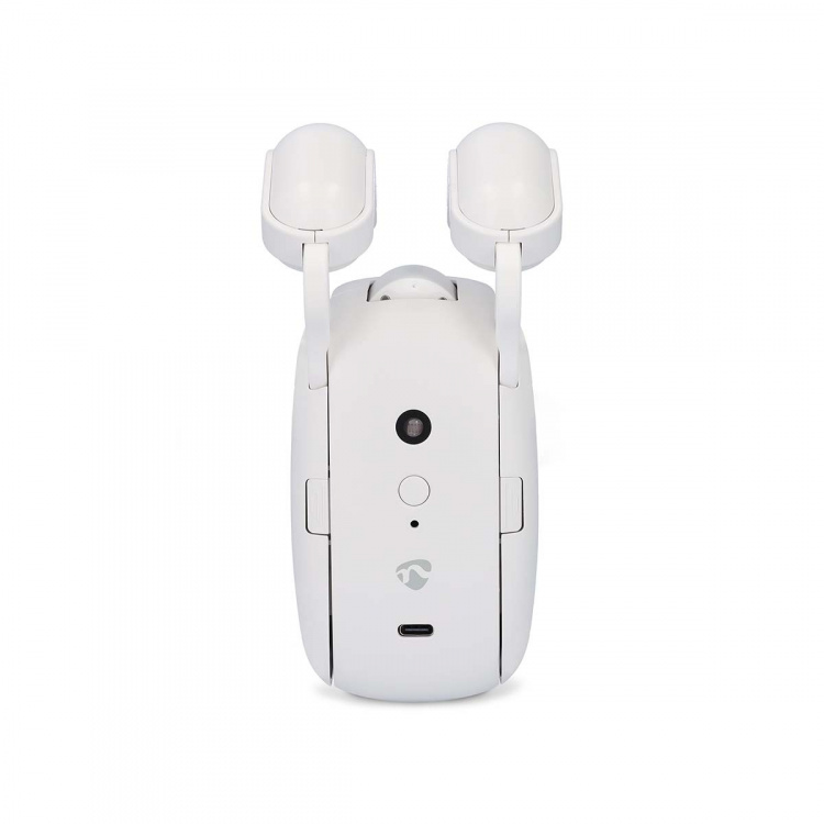 Nedis SmartLife Gardinrobot | Stangskinne | Draper / Gardiner | Batteri drevet / USB-Strøm | 4000 mAh | Bluetooth® | Hvit