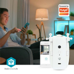 Nedis SmartLife Gardinrobot | I-Skinne / U-Skinne | Draper / Gardiner | Batteri drevet / USB-Strøm | 4000 mAh | Bluetooth® | Hvit