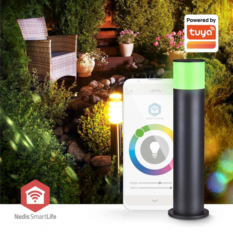 Nedis Smartlife utendørs lys | 360 lm | Zigbee 3.0 | 10 + 4 W | RGB / Varm Hvit | 2700 K | Aluminium | Android™ / IOS Nedis Smartlife utendørs lys | 360 lm | Zigbee 3.0 | 10 + 4 W | RGB / Varm Hvit | 2700 K | Aluminium | Android™ / IOS