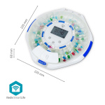 Nedis SmartLife Pilledispenser | Wi-Fi | 28 Rom | Antall alarmtider: 9 alarmtider per dag | Lys / Pip / Stemme | LCD-skjerm | Hvit Nedis SmartLife Pilledispenser | Wi-Fi | 28 Rom | Antall alarmtider: 9 alarmtider per dag | Lys / Pip / Stemme | LCD-skjerm | Hvit