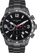 Leijona 5012-2160 - armbåndsur, 42,5 mm, svart