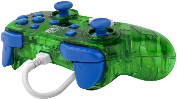 PDP Gaming Rock Candy Wired Controller - kablet spillkontroller, Luigi, Switch