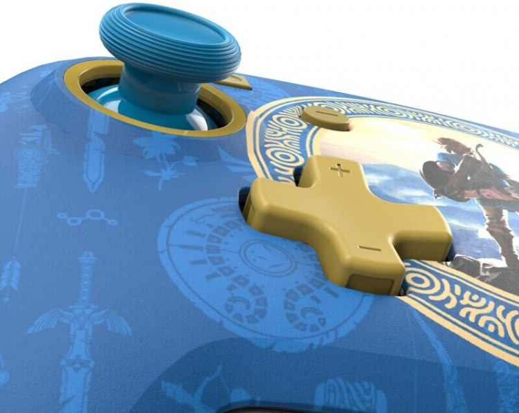 PDP Gaming Rematch Wired Controller - Hyrule Blue - kablet kontroll, Switch PDP Gaming Rematch Wired Controller - Hyrule Blue - kablet kontroll, Switch