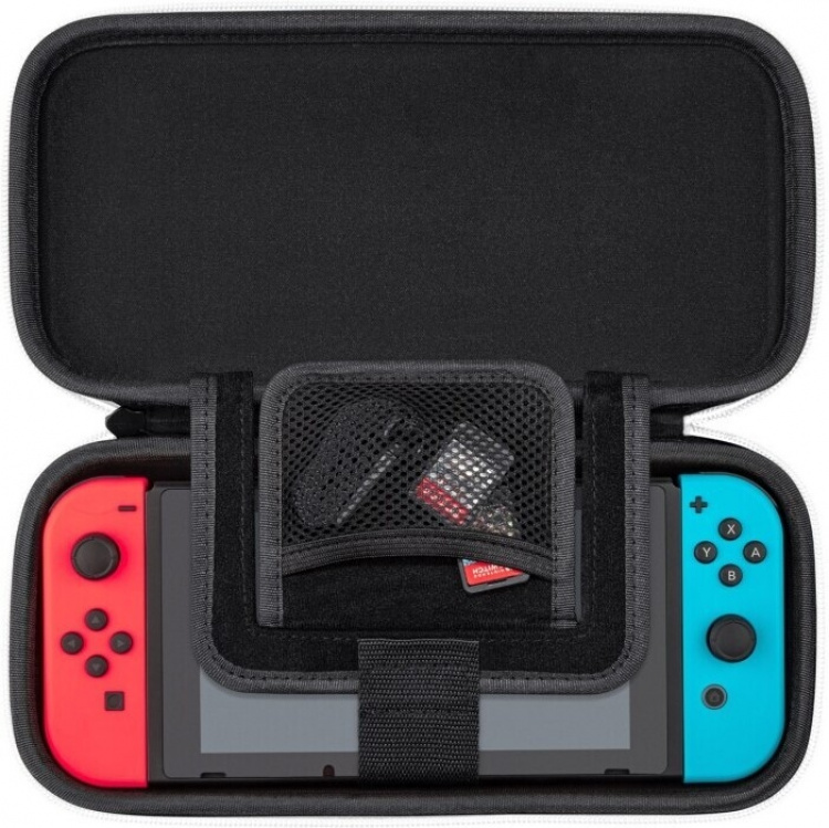 PDP Gaming Slim Deluxe Travel Case Elite - Svart/hvitt - Beskyttelsesveske, Switch PDP Gaming Slim Deluxe Travel Case Elite - Svart/hvitt - Beskyttelsesveske, Switch