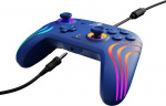 PDP Gaming Afterglow Wave Wired Controller - kablet spillkontroller, blå, Switch PDP Gaming Afterglow Wave Wired Controller - kablet spillkontroller, blå, Switch