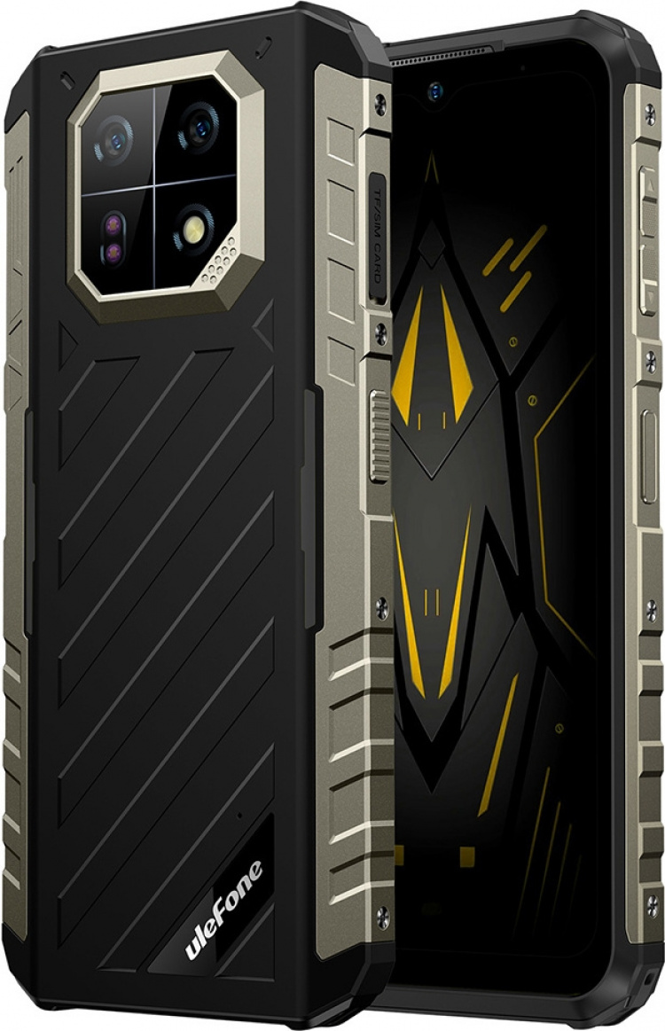 Ulefone Armor 22-telefon, 256/8 GB, svart/oransje