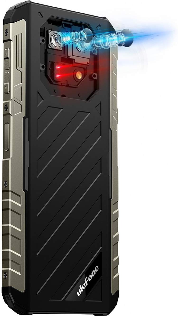 Ulefone Armor 22-telefon, 256/8 GB, svart/oransje