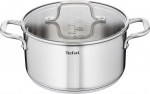 Tefal Virtuoso gryte, 24 cm / 5,3 L, rustfritt stål