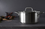 Tefal Virtuoso gryte, 24 cm / 5,3 L, rustfritt stål