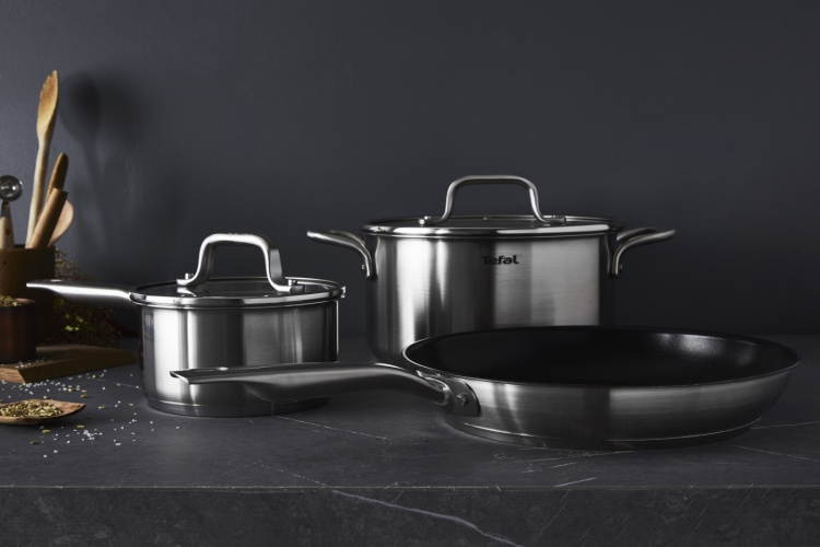 Tefal Virtuoso gryte, 24 cm / 5,3 L, rustfritt stål Tefal Virtuoso gryte, 24 cm / 5,3 L, rustfritt stål