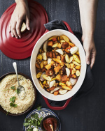 Tefal Air støpejernspanne, 5,7 L, rød