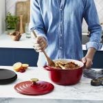 Tefal Air støpejernspanne, 4,7 L, rød