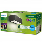 Philips Stratosphere Vegglampe Ultra Efficient LED 3,8W 800lm Antracitt Philips Stratosphere Vegglampe Ultra Efficient LED 3,8W 800lm Antracitt