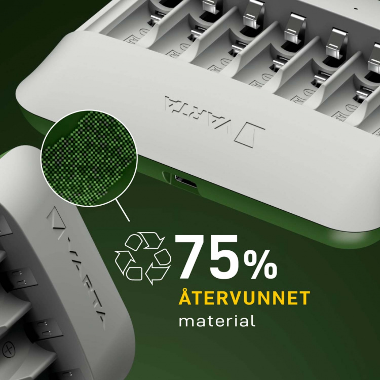 Varta Eco Charger Multi Resirkulert