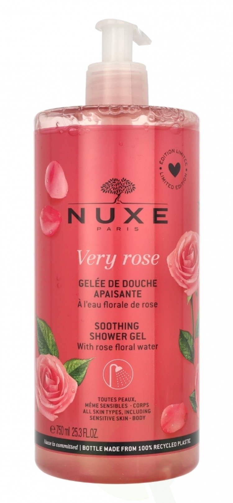 Nuxe Very Rose Soothing Shower Gel 750 ml