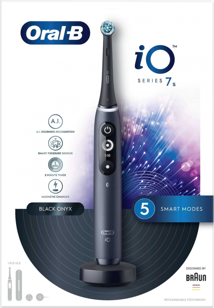 Oral B iO Series 7 - elektrisk tannbørste, svart