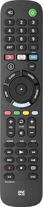 ONE FOR ALL URC 4912 universell fjernkontroll for Sony TV-er ONE FOR ALL URC 4912 universell fjernkontroll for Sony TV-er