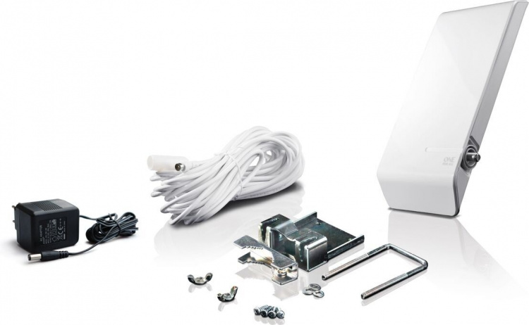 ONE FOR ALL SV9450-5G aktiv DVB-T/T2 utendørsantenne med LTE-filter, 45 dB ONE FOR ALL SV9450-5G aktiv DVB-T/T2 utendørsantenne med LTE-filter, 45 dB