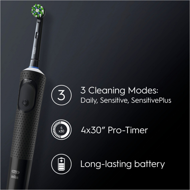 Oral B Vitality Pro Black - elektrisk tannbørste, svart