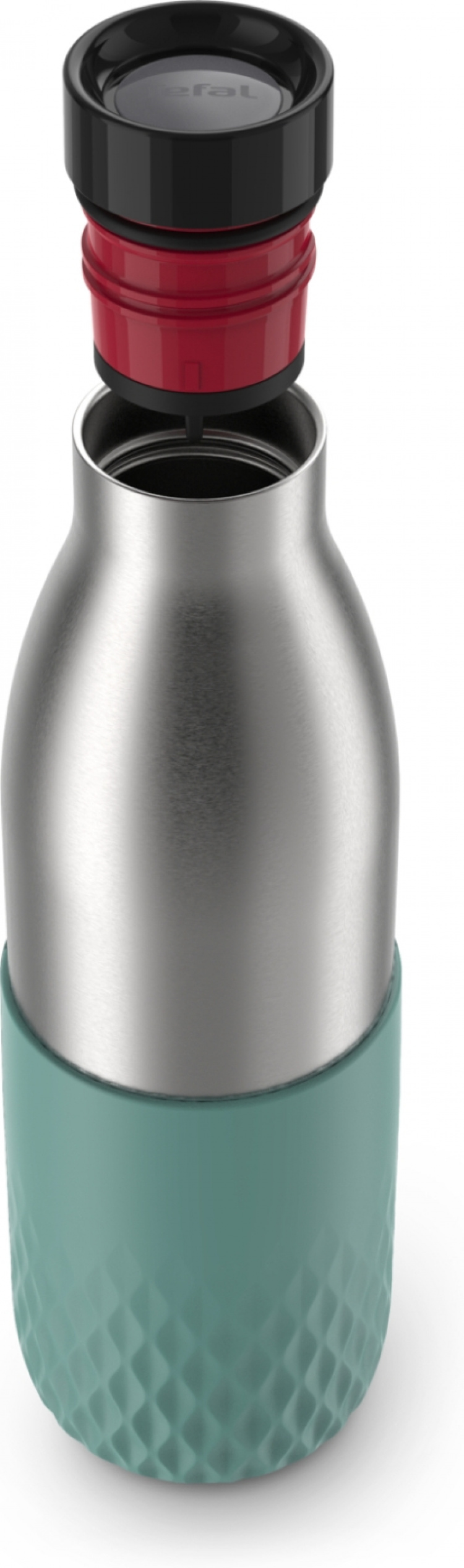 Tefal Bludrop Sleeve drikkeflaske, 0,7 L, grønn/stål