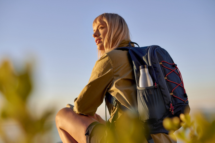 Tefal Bludrop Sleeve drikkeflaske, 0,7 L, grønn/stål