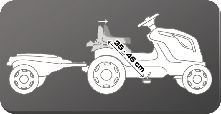 Smoby SAS Smoby Farmer XL - blå traktor og tilhenger