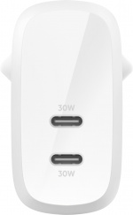 Belkin BoostCharge Pro 2-porters USB-C PPS PD 60 W vegglader Belkin BoostCharge Pro 2-porters USB-C PPS PD 60 W vegglader