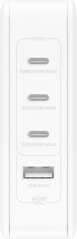 Belkin BoostCharge Pro 4-port GaN 140W vegglader