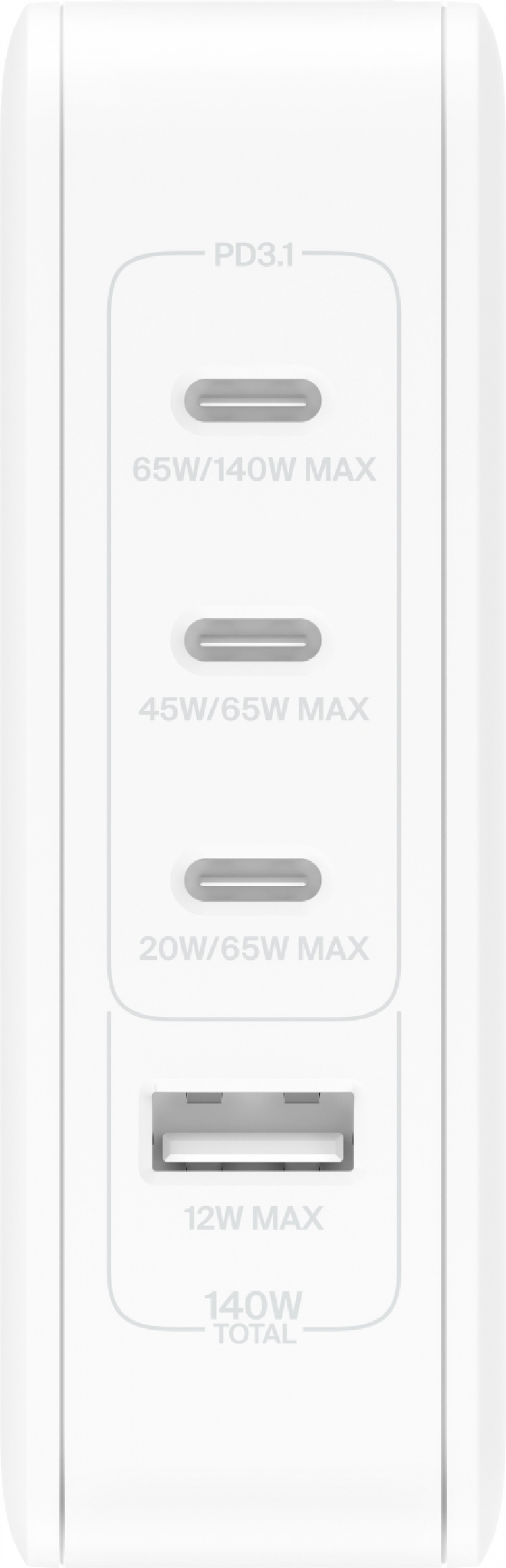 Belkin BoostCharge Pro 4-port GaN 140W vegglader