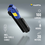 Varta Arbeidsfleksibel® multifunksjonslys F20R oppladbart