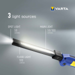 Varta Arbeidsfleksibel® multifunksjonslys F20R oppladbart