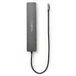 Nedis USB Multi-Port Adapter | 10-i-1 | USB 3.2 Gen 1 | USB-C™ Hann | Micro SD / RJ45 Hun / SD / 2x HDMI™ / 2x USB-C™ / 3x USB-A Hunn | 0.40 m | Rund | Gull belagt | TPE | Antrasitt | Boks Nedis USB Multi-Port Adapter | 10-i-1 | USB 3.2 Gen 1 | USB-C™ Hann | Micro SD / RJ45 Hun / SD / 2x HDMI™ / 2x USB-C™ / 3x USB-A Hunn | 0.40 m | Rund | Gull belagt | TPE | Antrasitt | Boks